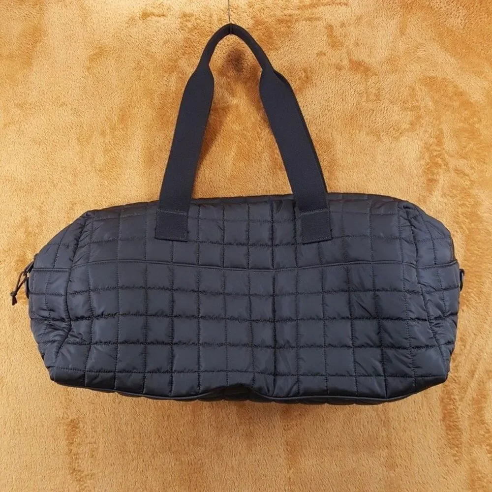 SAINT LAUREN Mens Black Nuxx Quilted Duffle Bag Shoulder Strap $2490